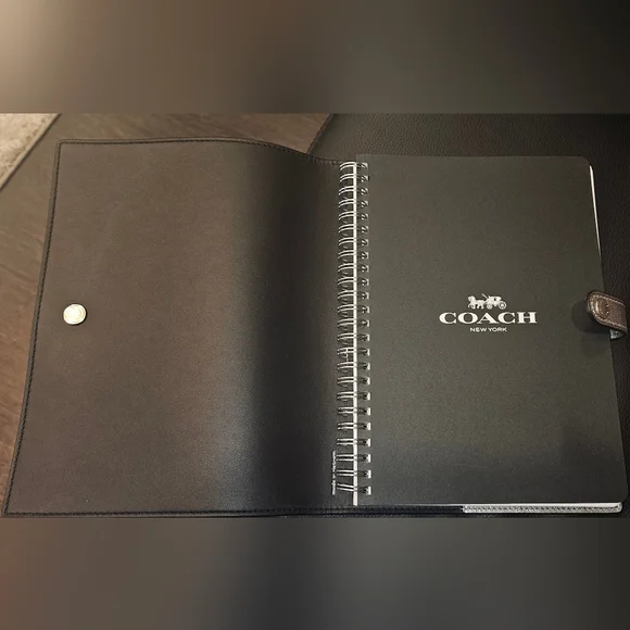 Coach LEATHER BOUND NOTEBOOK COVER NWT - Picture 3 of 4